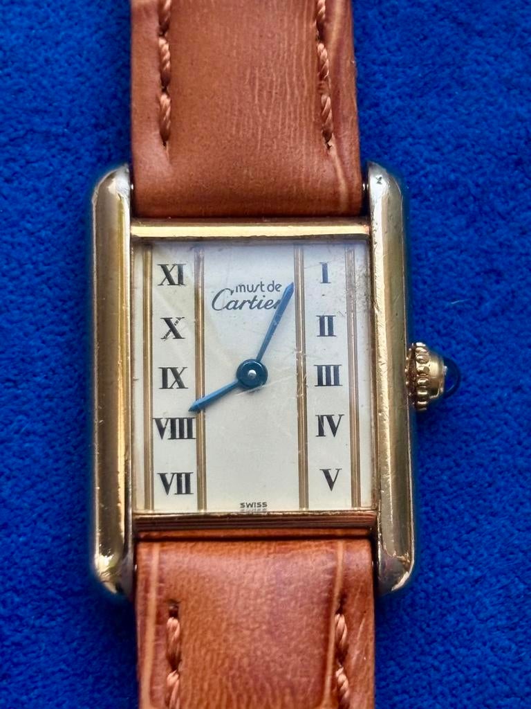 Must de Cartier Tank, werkt goed, Ophalen of Verzenden