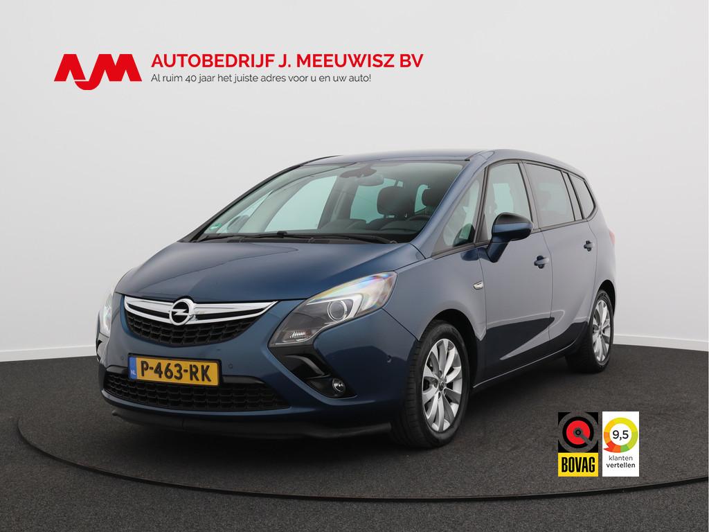 Opel Zafira Tourer 1.4 Edition 7P/ lage km/ mooie auto!, Stof, Gebruikt, 4 cilinders, Blauw