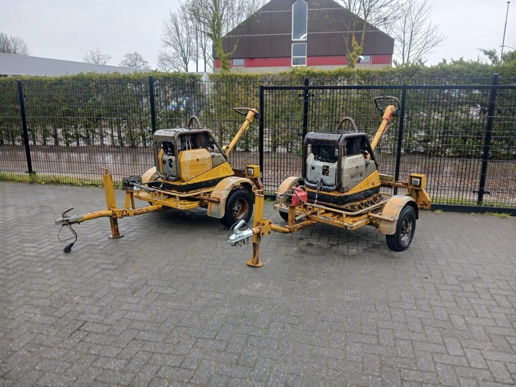 Wacker 6055 trilplaat op aanhanger, Ophalen, Gebruikt, Wacker/Weber/Bomag/Revo