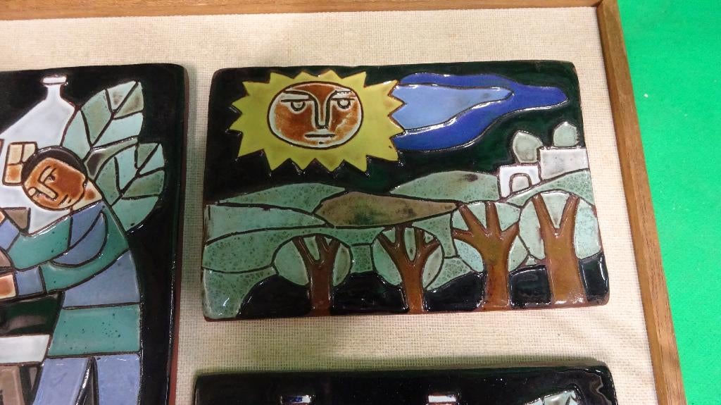 Tegels  4 stuks bouw en houtbond FNV, Ophalen of Verzenden