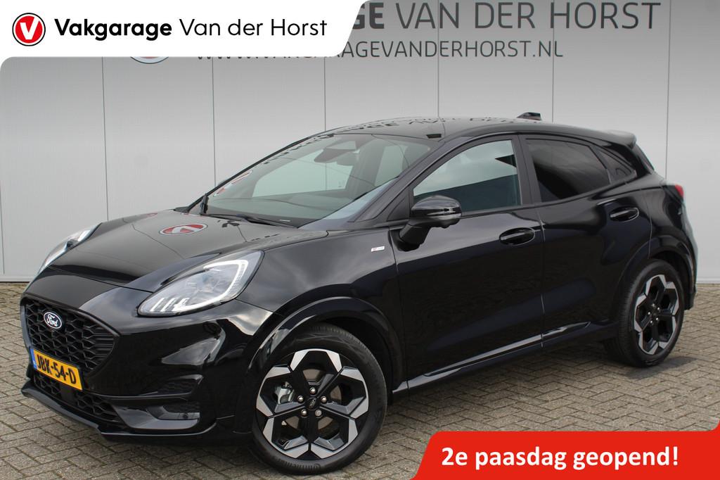 Ford Puma 1.0-125pk EcoBoost Hybrid ST-Line X. Nieuw model !, 12 maanden, Euro 6, Zwart, Bedrijf