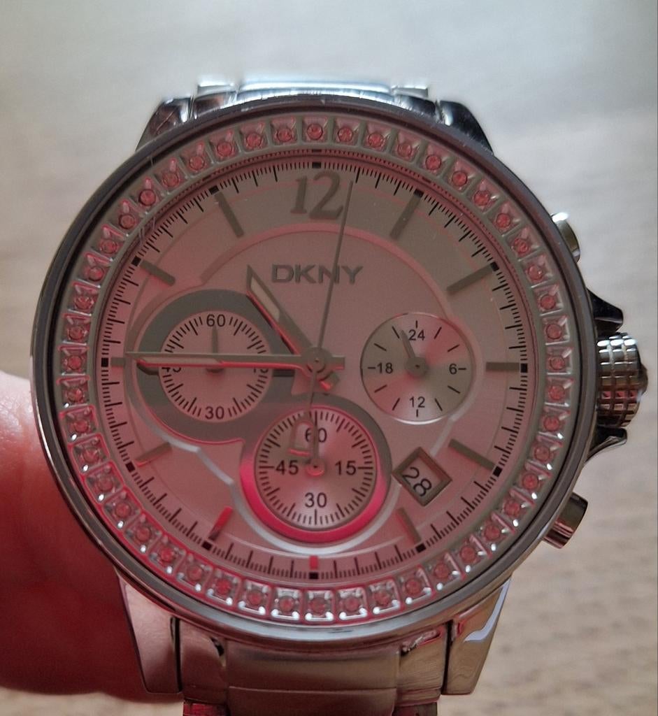 DKNY horloge, Sieraden, Tassen en Uiterlijk, Horloges | Dames, Ophalen of Verzenden, Staal, DKNY