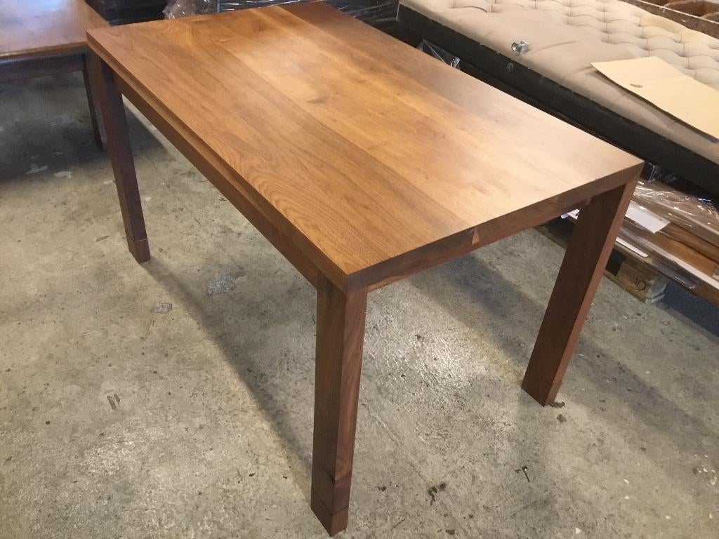 Prachtige noten houten tafel, Ophalen, 100 tot 150 cm, 50 tot 100 cm, Zo goed als nieuw