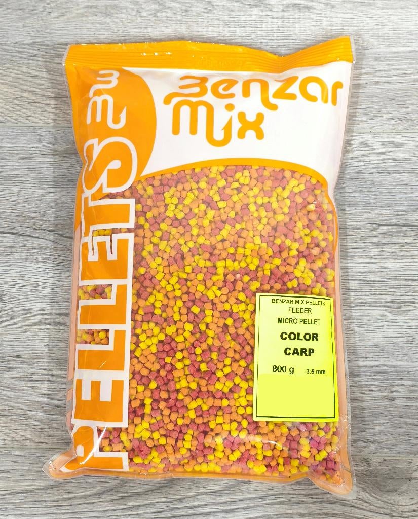 NIEUW Benzar Feeder Color Pellets 3,5 mm 800 Gr - Karpermix, Ophalen of Verzenden, Nieuw, Overige typen
