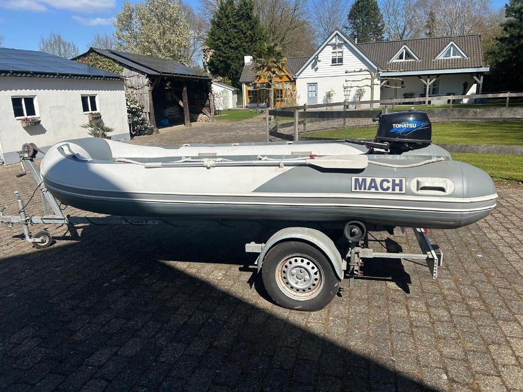 Rubberen boot inclusief alles!, Ophalen, Gebruikt, Motorboot