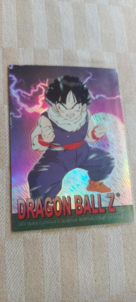 dragonball z kaart reverseholo card Gohan powerup blauw pak, Ophalen of Verzenden, Nieuw