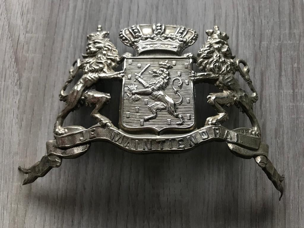 Politie helmembleem, Verzamelen, Militaria | Algemeen, Ophalen of Verzenden, Marechaussee, Nederland, Embleem of Badge