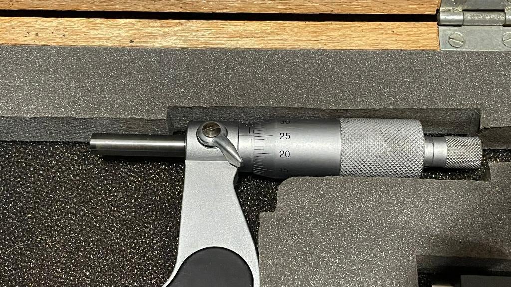 Mitutoyo 102-236 buitenmicrometer-/schroefmaat 50-75mm, -, Ophalen of Verzenden, Zo goed als nieuw, Mitutoyo