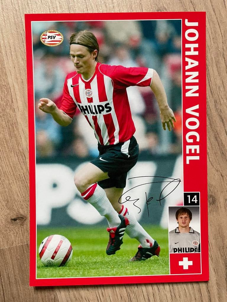 Fotokaart Johann Vogel (PSV)., Verzamelen, Ophalen of Verzenden, Nieuw, PSV, Spelerskaart