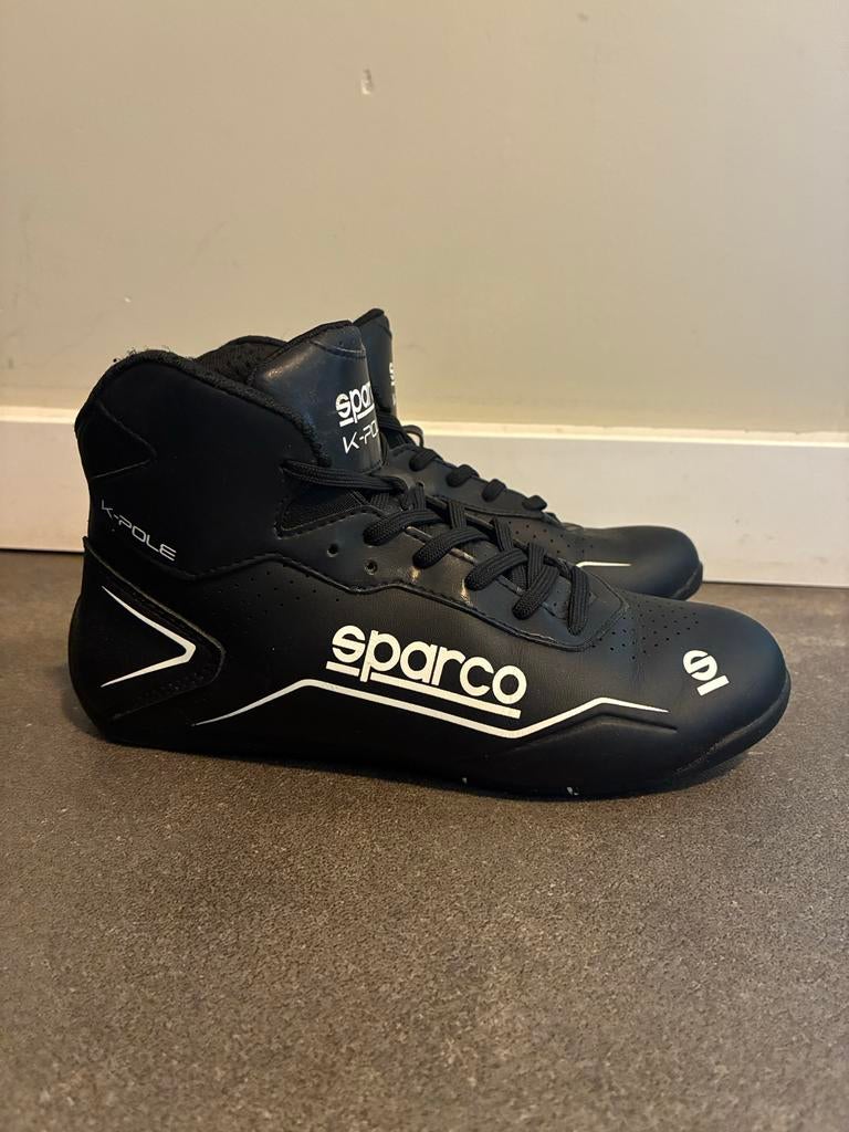 Sparco K-Pole raceschoenen, Sport en Fitness, Karting, Zo goed als nieuw, Kleding of Schoenen, Ophalen of Verzenden