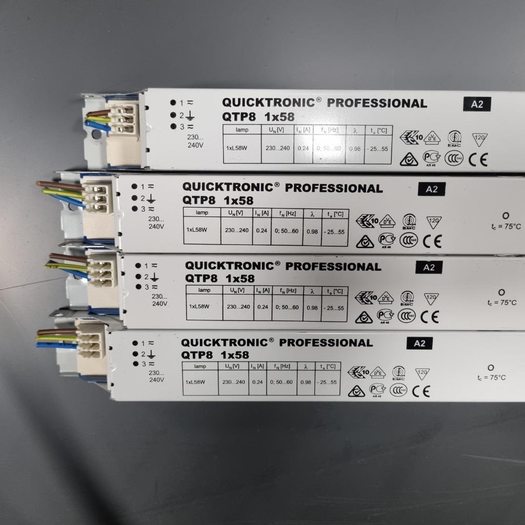 4x elektronische VSA 1x58 watt voorschakelapparaat OSRAM, Ophalen of Verzenden, Gebruikt
