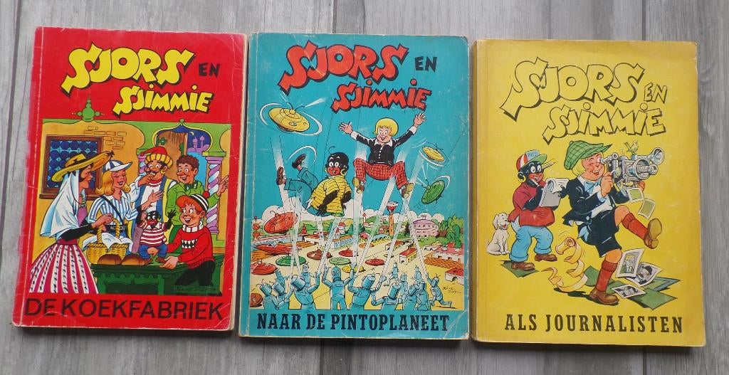 Stripboeken Sjors en Sjimmie, Boeken, Stripboeken, Meerdere stripboeken, Ophalen of Verzenden, Gelezen
