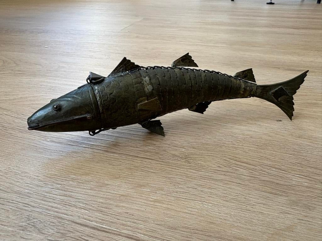 Decoratieve metalen vis – wierookhouder / opbergdoosje, Ophalen