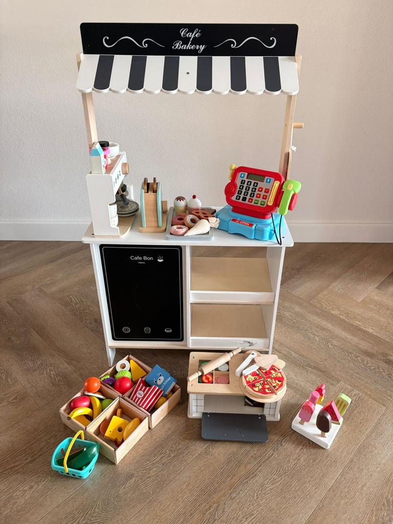 Kinder keukentje met veel accessoires, Ophalen, Gebruikt, Hout, Speelkeuken