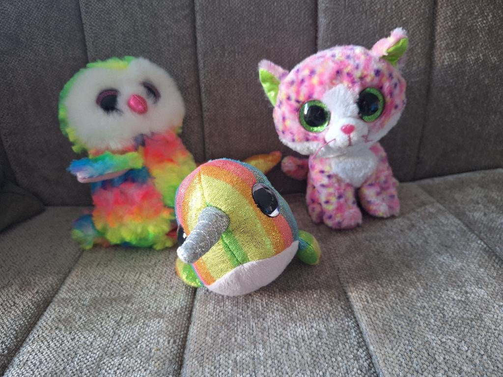 Ty Beanies Boo: Sophie, Owen en Nori, Ophalen of Verzenden, Zo goed als nieuw, Poes