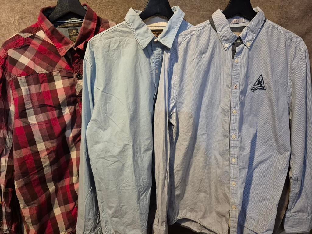 Heren overhemden Vanguard, PME Legend & Gaastra mt XL, Kleding | Heren, Ophalen of Verzenden, Zo goed als nieuw, Maat 52/54 (L)