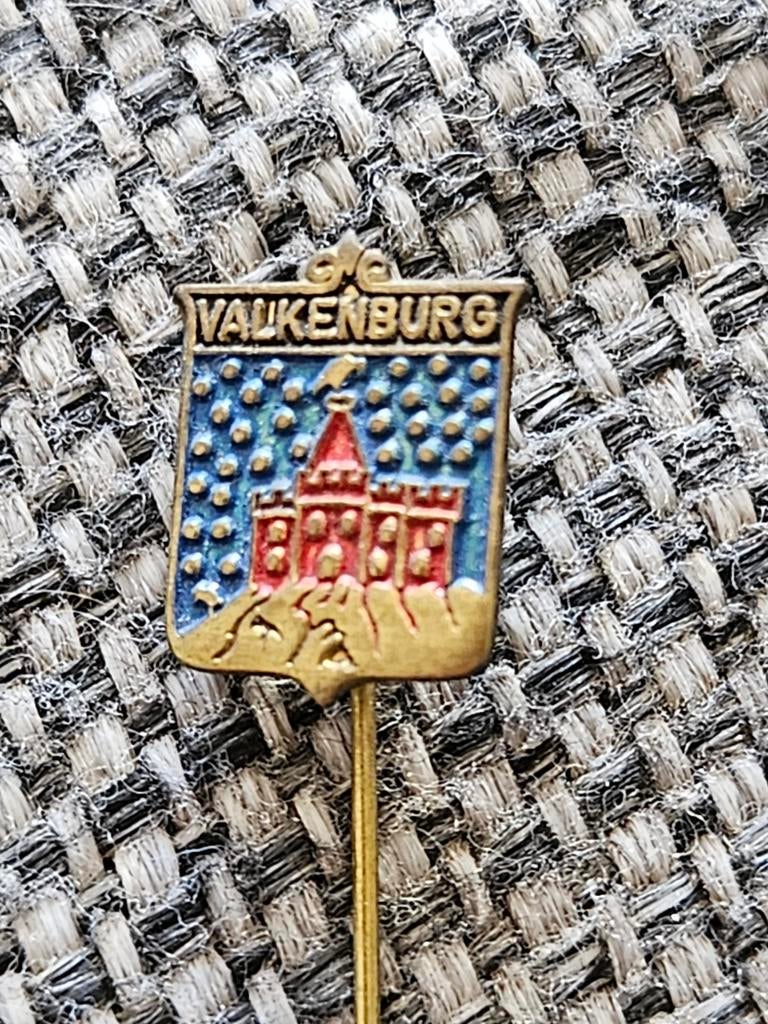 Valkenburg met kasteel, Verzamelen, Speldjes, Pins en Buttons, Ophalen of Verzenden