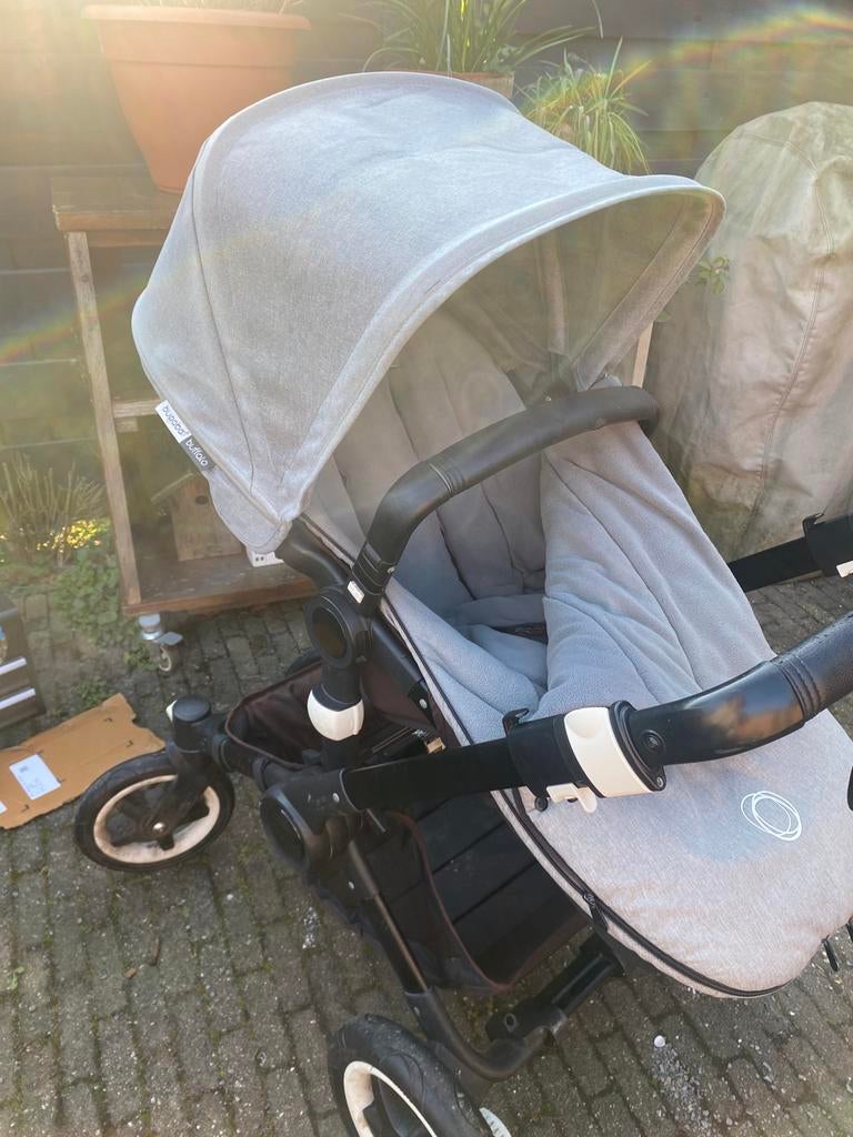 Bugaboo buffalo kinderwagen + babybak en meerijd plankje!, Ophalen, Gebruikt, Bugaboo