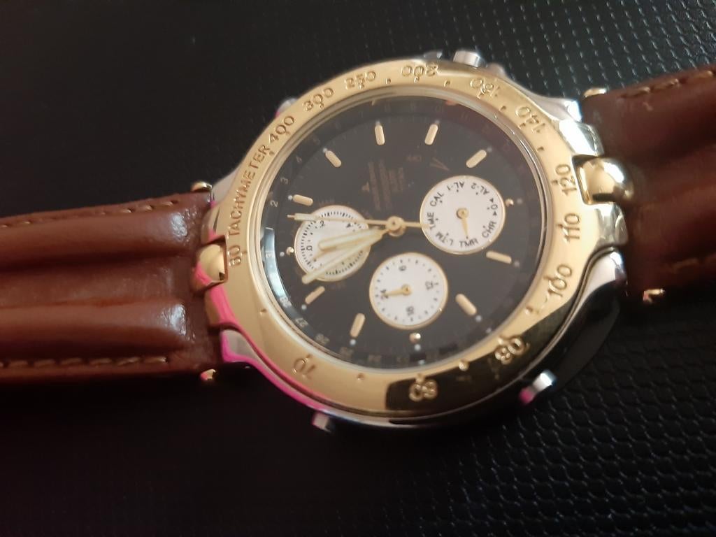 Jacques Lemans chrono ( Breitling, Rolex,Omega, IWC ), Ophalen of Verzenden, Goud, Overige merken