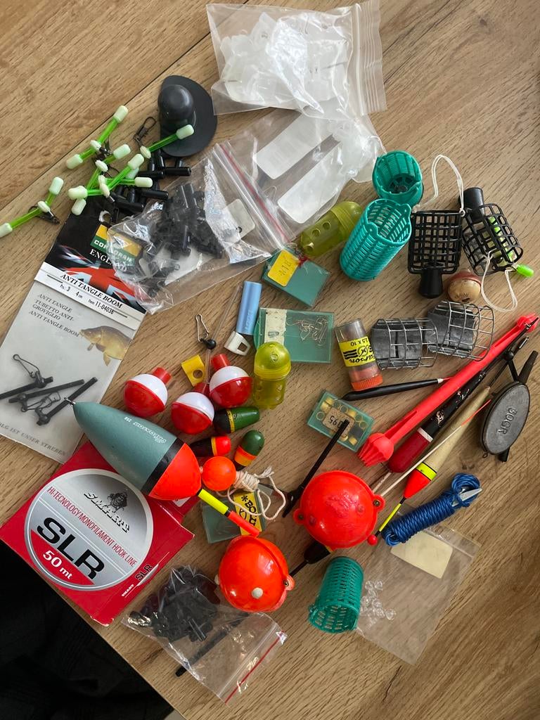 Visspullen: dobbers, lood en meer, Ophalen, Gebruikt, Overige typen