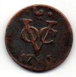 VOC Duit West Friesland 1746, Verzenden, Vóór koninkrijk, Overige waardes, Losse munt