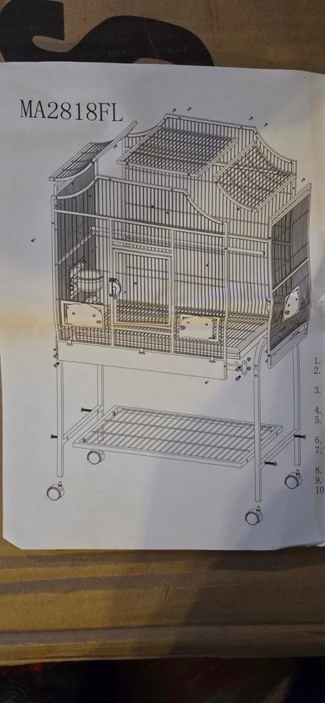 Originele strong vogelkooi nieuw, Dieren en Toebehoren, Ophalen, Nieuw, Metaal, Vogelkooi