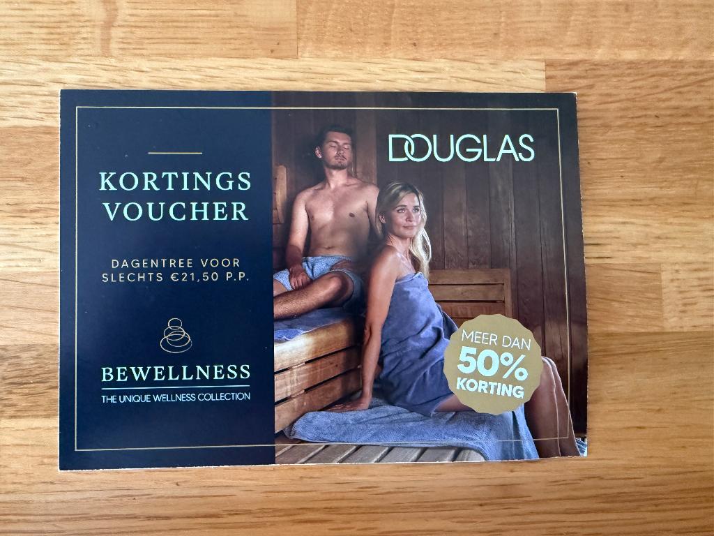 Kortings voucher div wellness resorts/centra voor 2 personen, Twee personen, Kortingsbon, Spa of Sauna