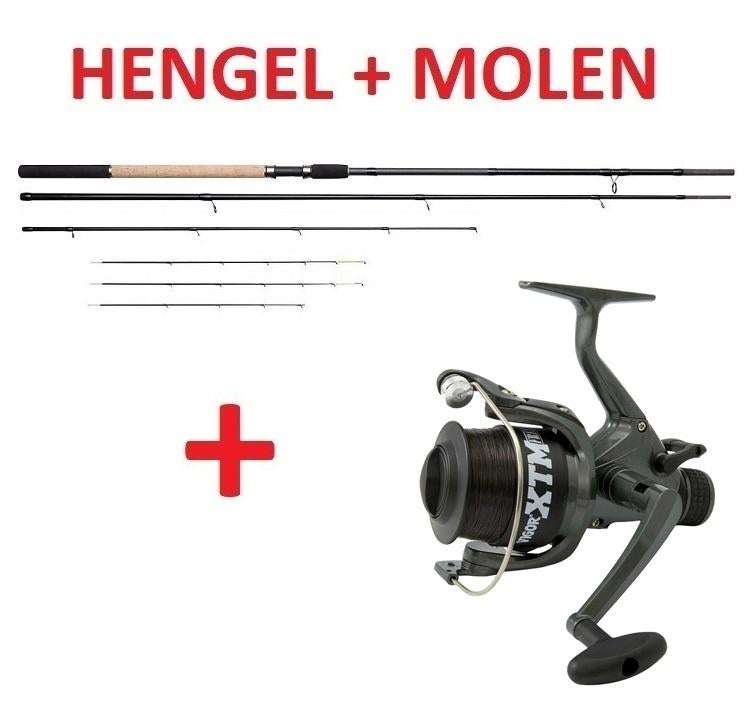 Ron Thompson OTT Feeder Hengel 11 FT - 3D + Molen Nieuw !!, Ophalen, Nieuw, Complete hengel