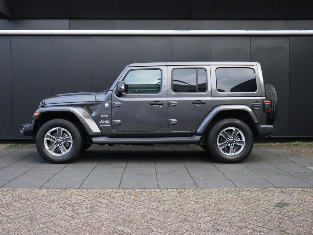 Jeep Wrangler 2.2D Sahara | GRIJS KENTEKEN | LEDER | CAMERA, Gebruikt, 4 cilinders, Lichtsensor, Bedrijf