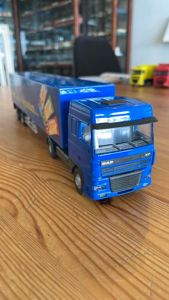 Daf XF 95 480 truck met oplegger “Wasa”, Ophalen of Verzenden, Zo goed als nieuw, Bus of Vrachtwagen, Lion Toys