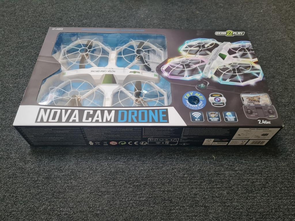Gear2Play Nova Camera Drone - Nieuw in doos, Audio, Tv en Foto, Drones, Nieuw, Speelgoeddrone, Basiskwaliteit, Overige merken