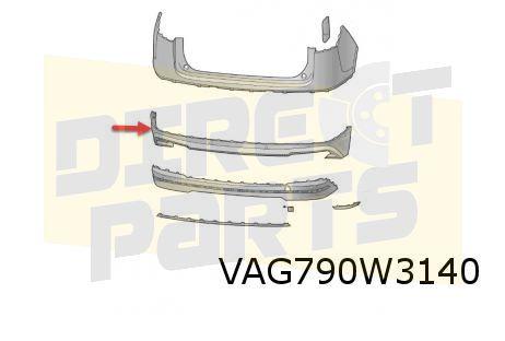 Skoda Enyaq IV (1/21-) Achterbumperspoiler (9B9) Origineel!, -, Verzenden, -, Nieuw
