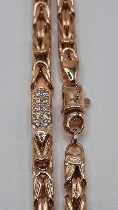 gouden Koningsketting 14kt, Www.bredajuwelier.nl, Nieuw, Ophalen of Verzenden, Www.bredajuwelier.nl