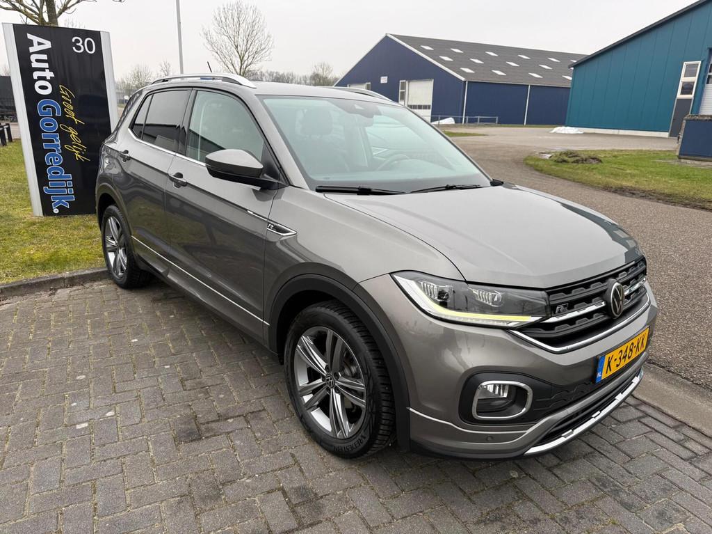Volkswagen T-Cross 1.0 TSI Style Business R DSG DIGIDASH,CLI, T-Cross, Gebruikt, Met garantie (alle), Leder en Stof