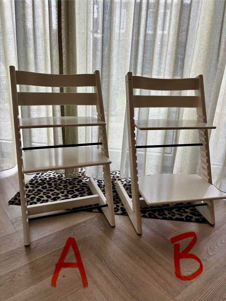 Stokke tripp trapp wit 2x, Ophalen, Zo goed als nieuw, Meegroeistoel