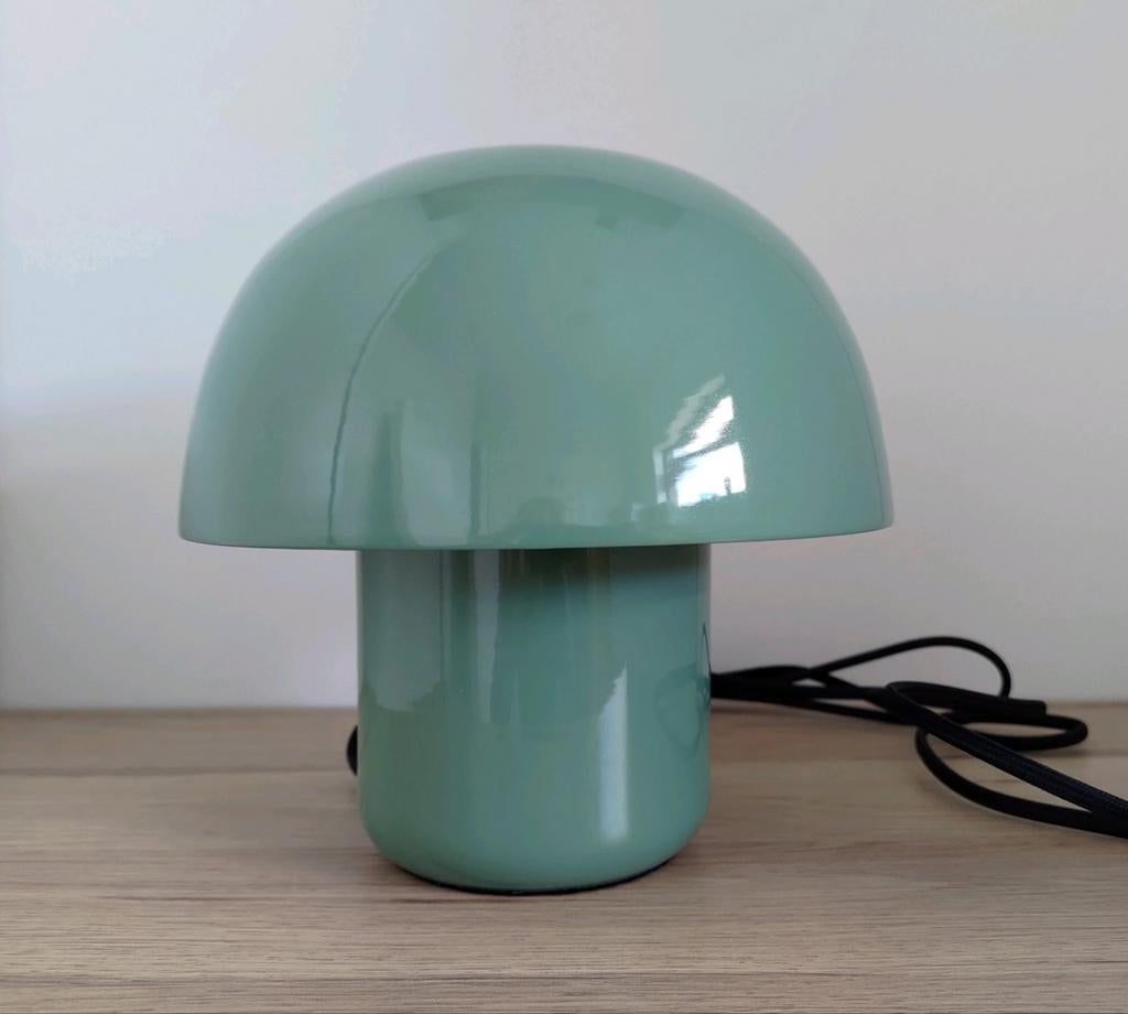 Kare Design tafellamp Mushroom, sage groen, Ophalen of Verzenden, Nieuw, Metaal, Minder dan 50 cm