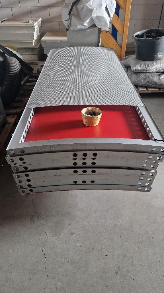 Scheidingswand systeemwand van aluminium ( 113 ), Doe-het-zelf en Verbouw, Ophalen, Kunststof, Gebruikt, 120 cm of meer