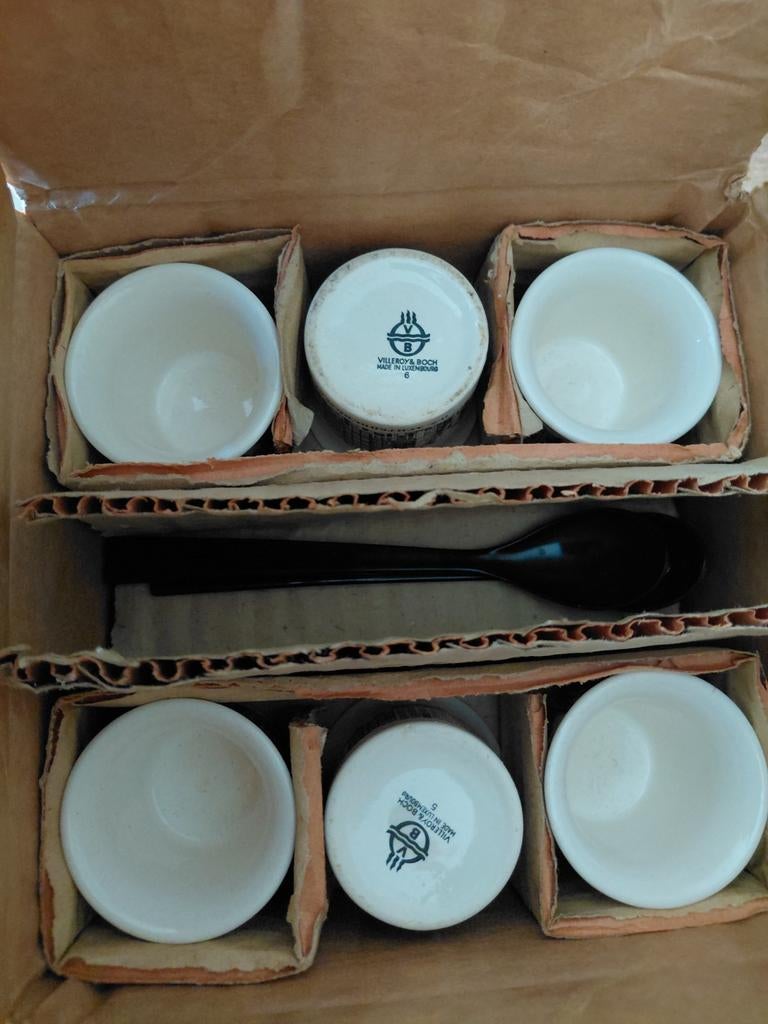 Antieke Villeroy & Boch Eierdopjes Amsterdam, Ophalen of Verzenden