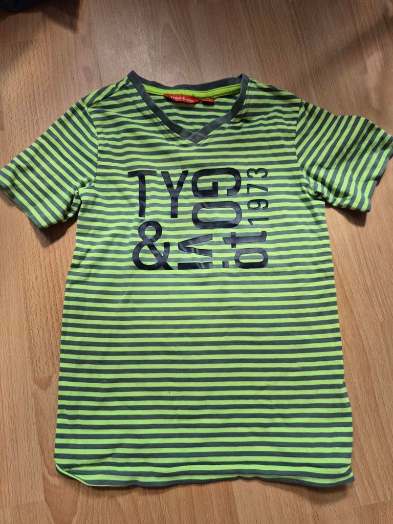 Tygo& Vito, maat 122/128, gestreept tshirt, Kinderen en Baby's, Kinderkleding | Maat 122, Tygo&Vito, Ophalen of Verzenden, Zo goed als nieuw