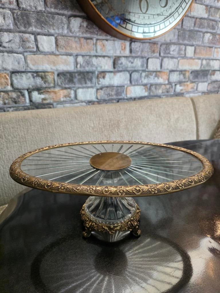 Baroque etagiere bronzen lijn, Ophalen of Verzenden