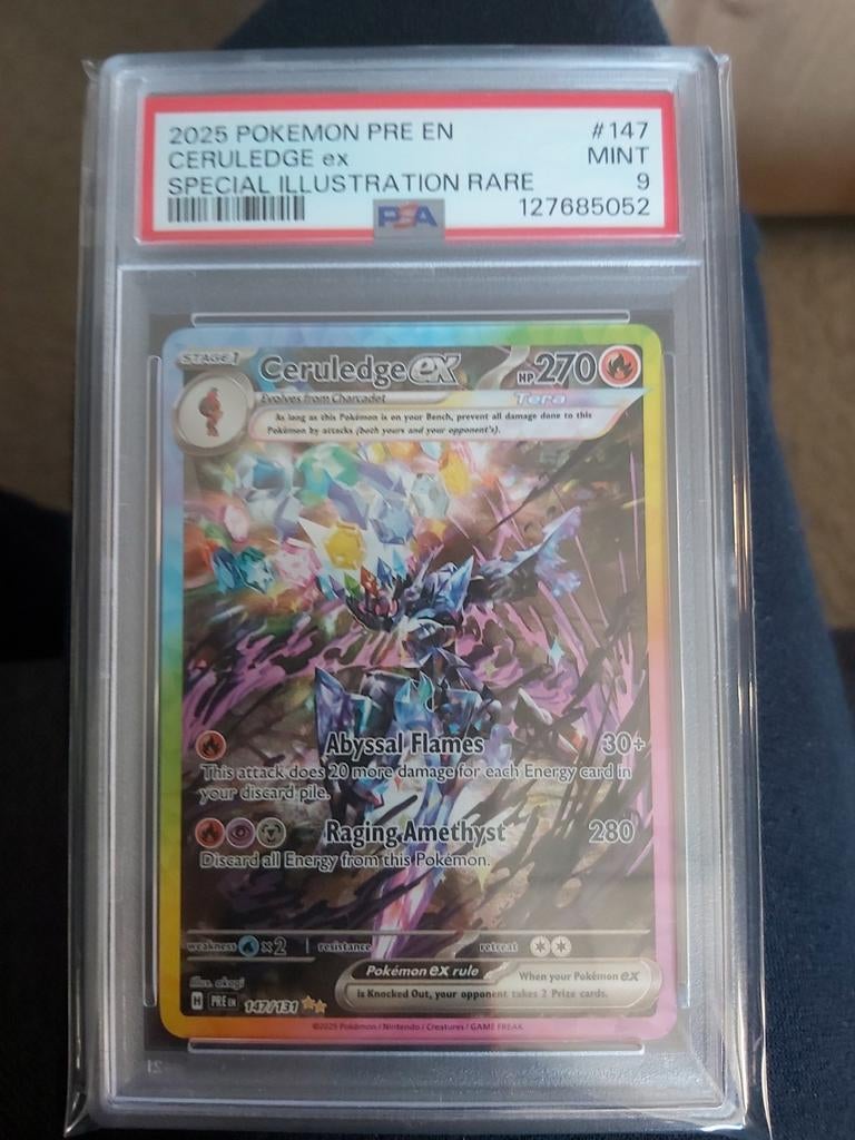 Ceruledge #147 prismatic evolutions psa9, Ophalen of Verzenden, Zo goed als nieuw
