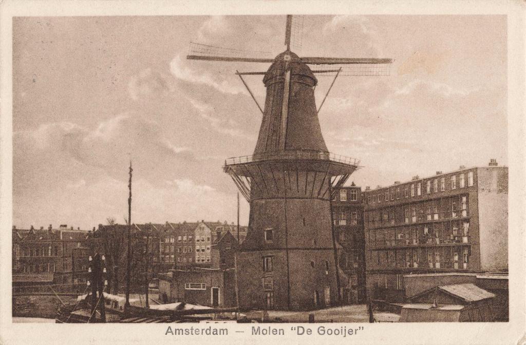 Amsterdam Molen De Gooijer OM303, Ophalen, 1920 tot 1940, Gelopen, Noord-Holland