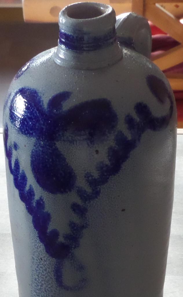 antiek gres kruik 2-liter 1880-1900 in zeer goede staat, Ophalen of Verzenden