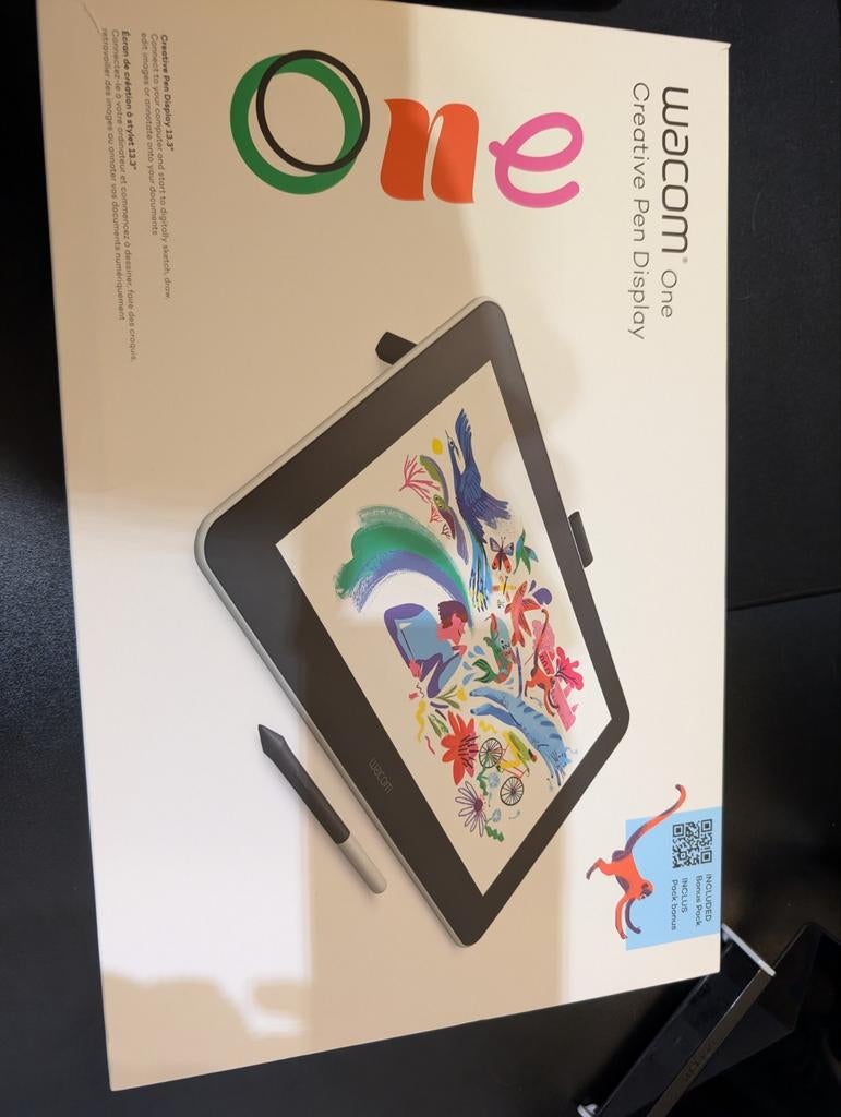 Wacom One Creative Pen Display 13 Tekentablet, Computers en Software, Tekentablets, Ophalen of Verzenden, Zo goed als nieuw, Bedraad