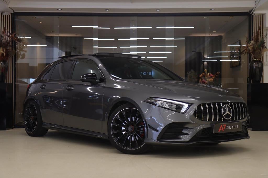 Mercedes-Benz A-klasse 200 Business Solution AMG PANO/CAM/LA, Gebruikt, Euro 6, 4 cilinders, Alcantara