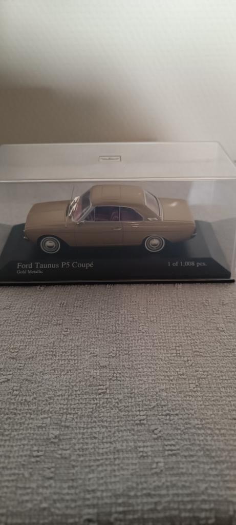 Ford Taunus P5 Coupé Gold Metallic modelauto, Ophalen of Verzenden