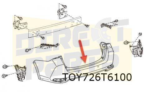 Toyota Auris (6/15-) achterbumper (Touring Sport) (te spuite, -, -, Nieuw, Ophalen of Verzenden