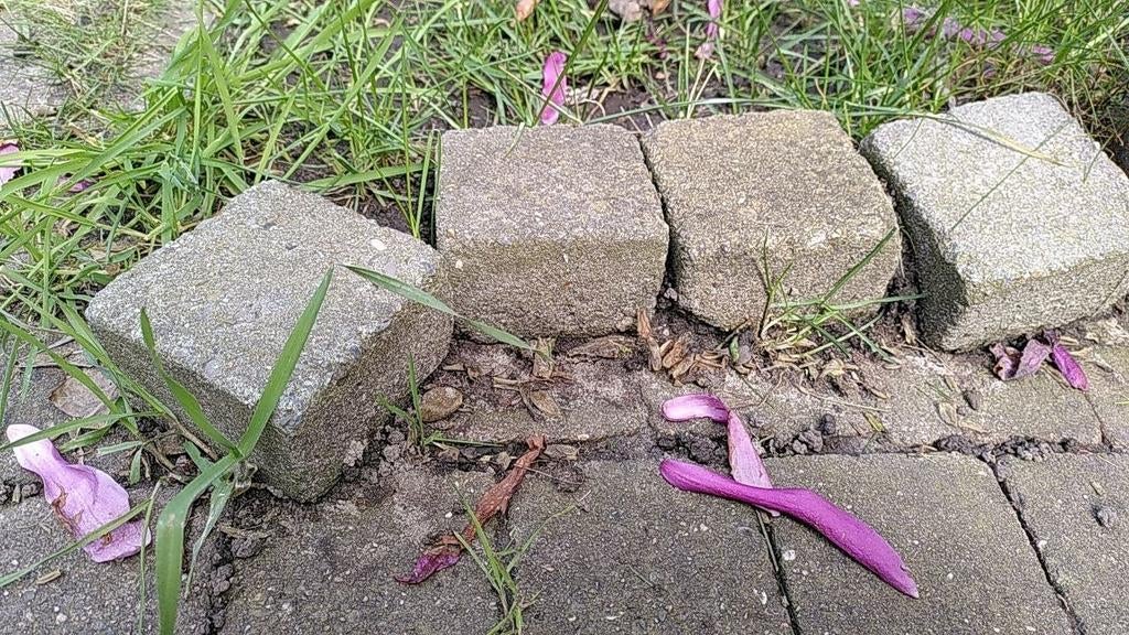 Gratis tuinklinkers in Nieuwegein, Tuin en Terras, Grind, Keien en Split, Ophalen, Gebruikt