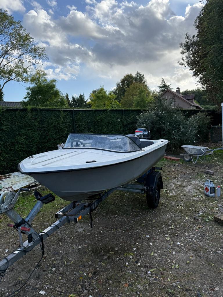 Bootje met trailer, Ophalen, Gebruikt, Minder dan 10 pk, Tot 6 meter