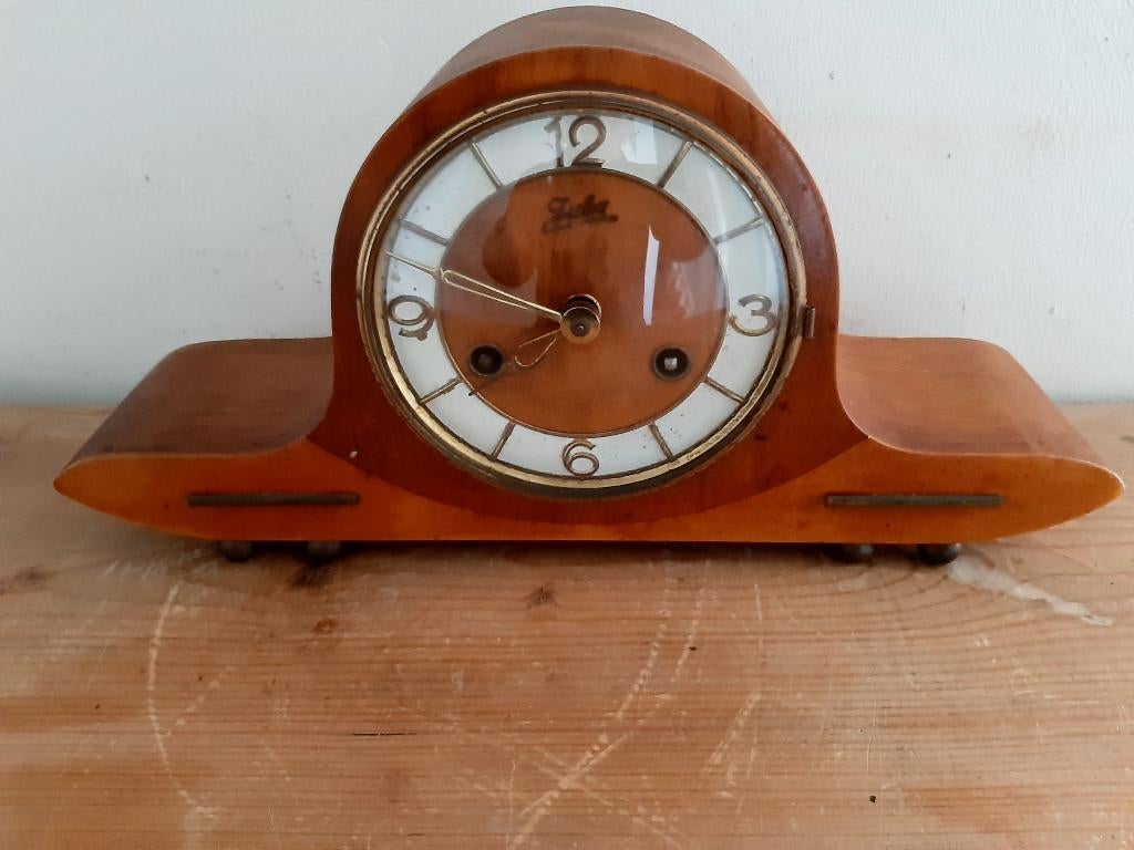 Jaren 50-60 pendule, Antiek en Kunst, Antiek | Klokken, Ophalen of Verzenden